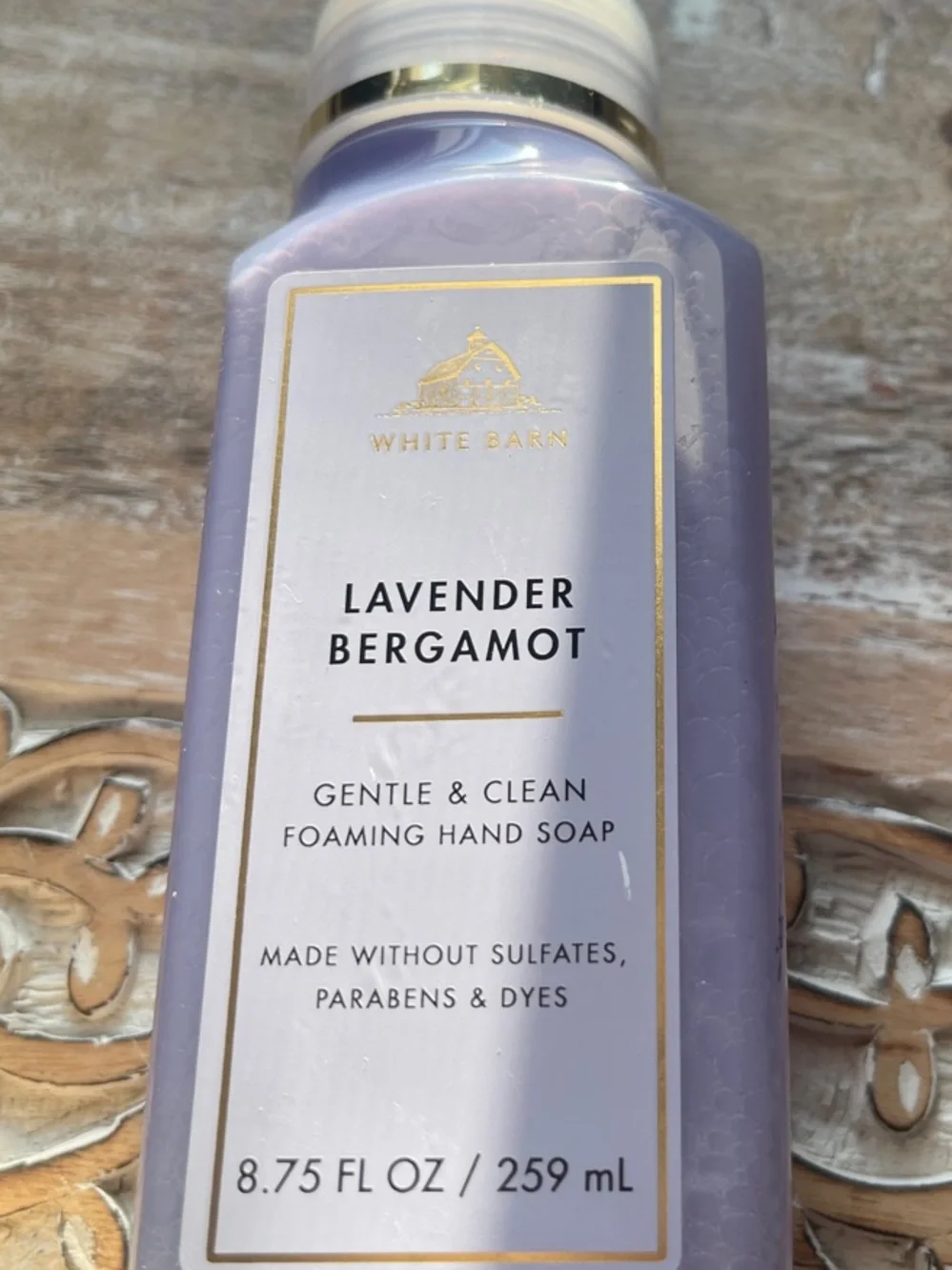 White Barn Lavender Bergamot Foaming Hand Soap - Light Purple
